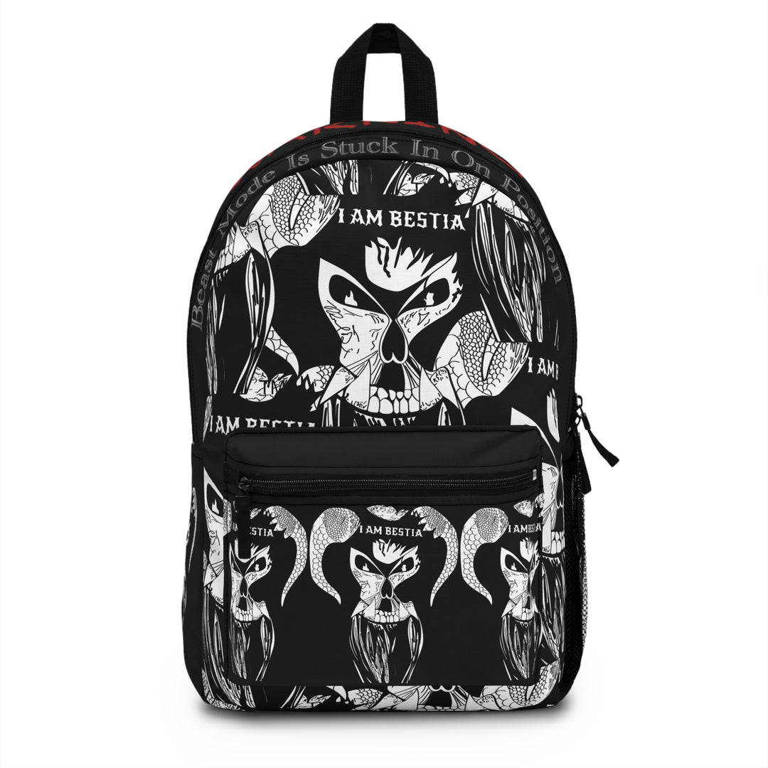 Black Backpack White Logo Edition