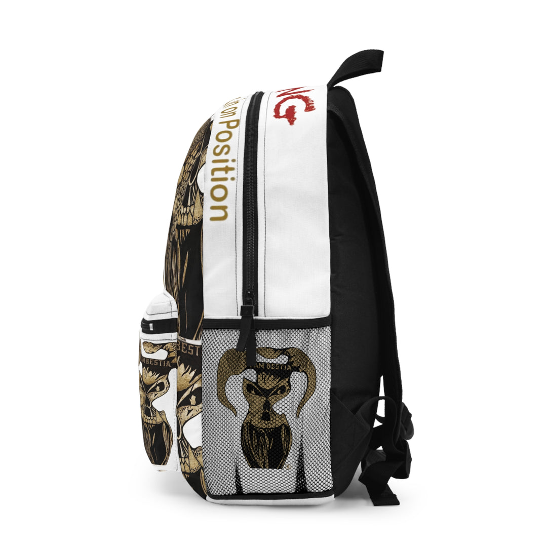White Backpack Gold Edition