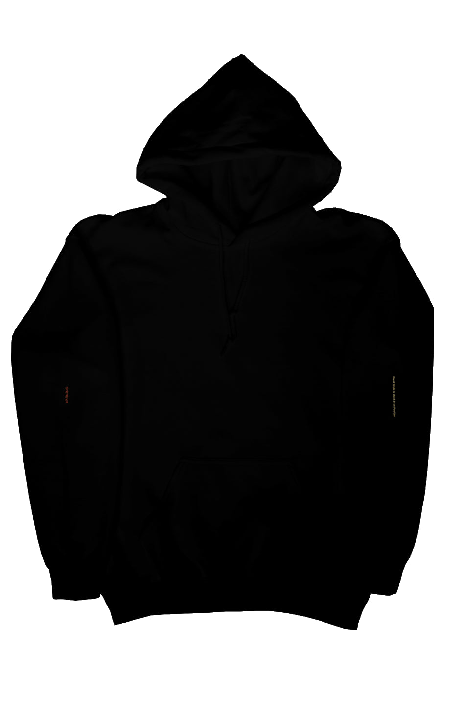 Gold Logo with Artwork on back and Logo Liner inside Hood