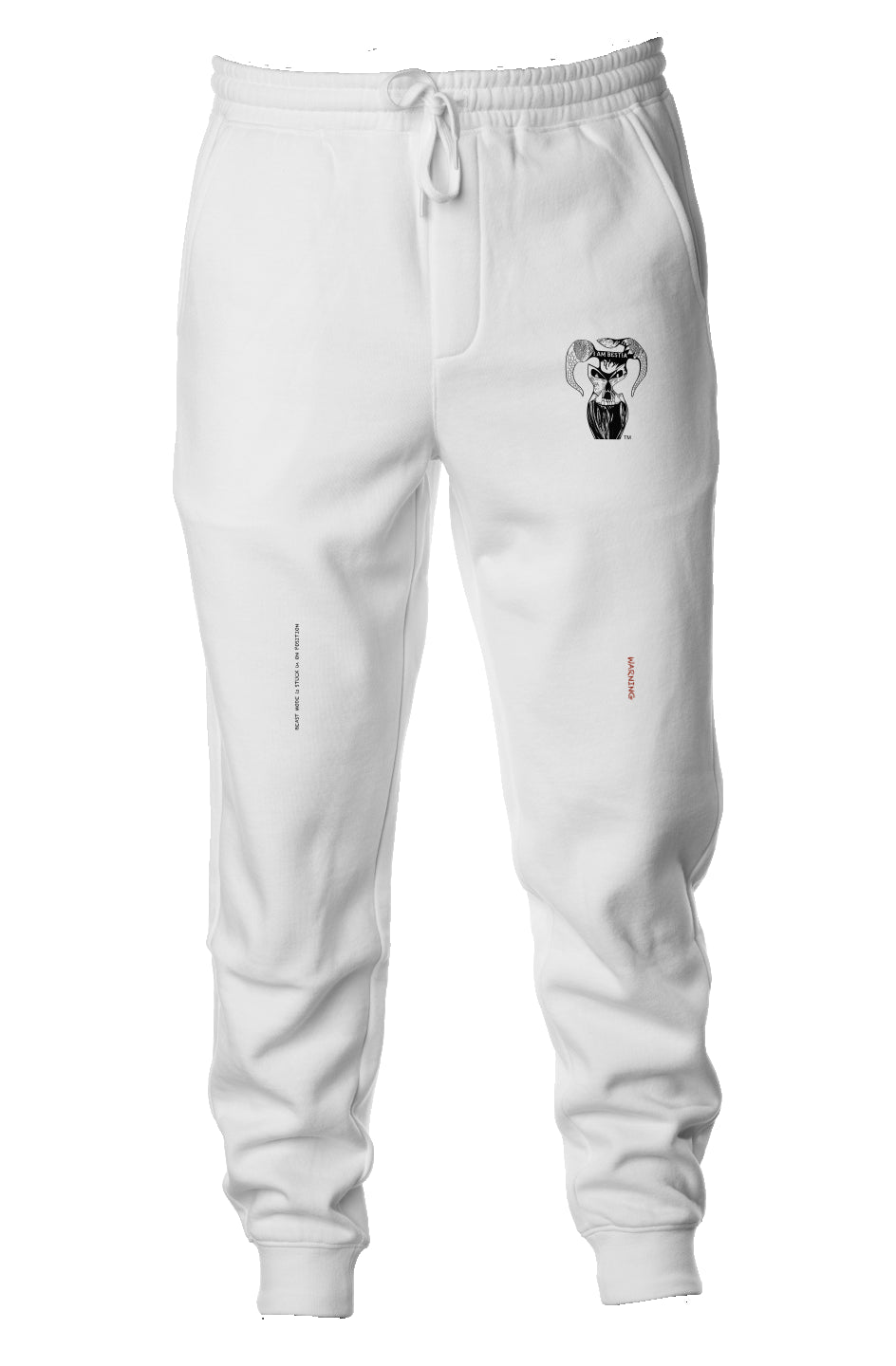 Black Edition Joggers with Warning Slogan