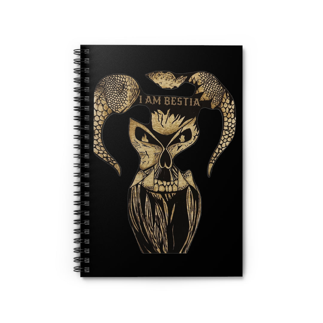 I Am Bestia Art Work Spiral Notebook - Ruled Line