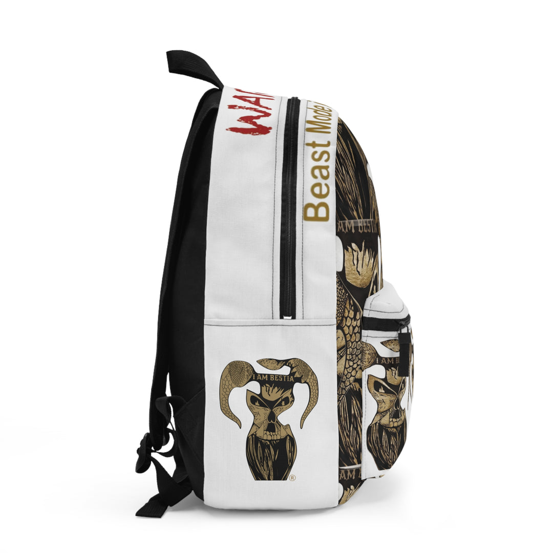 White Backpack Gold Edition